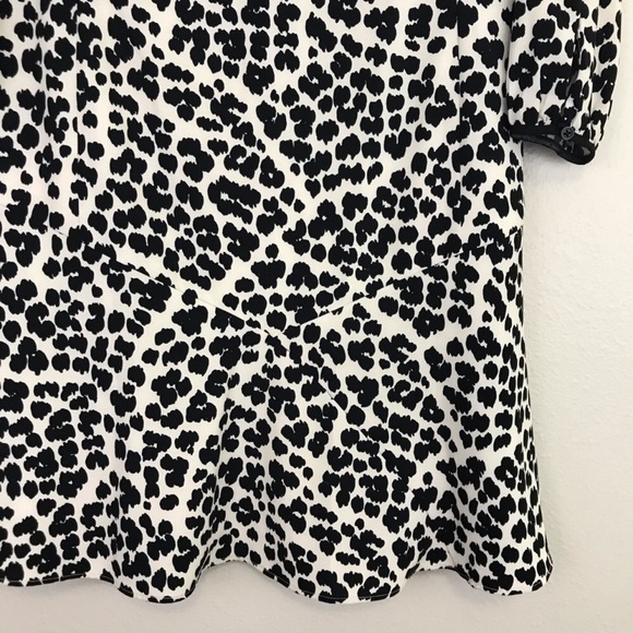 LOFT Animal Print Drop Waist Dress - Picture 3 of 4